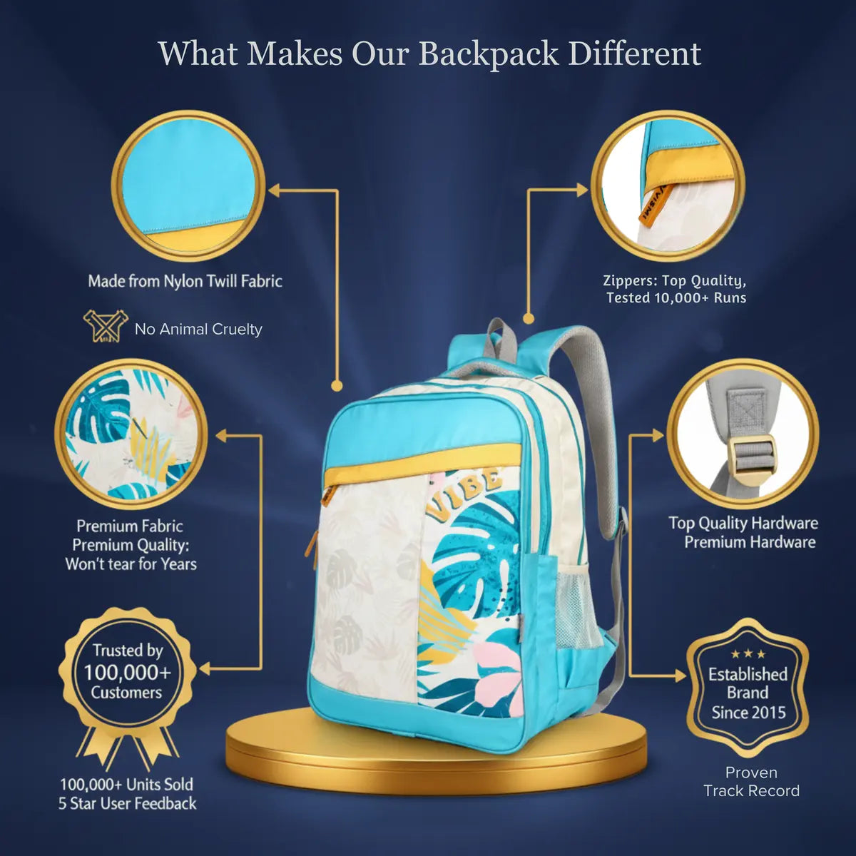 Everyday Essentials High School Bag - Vibes