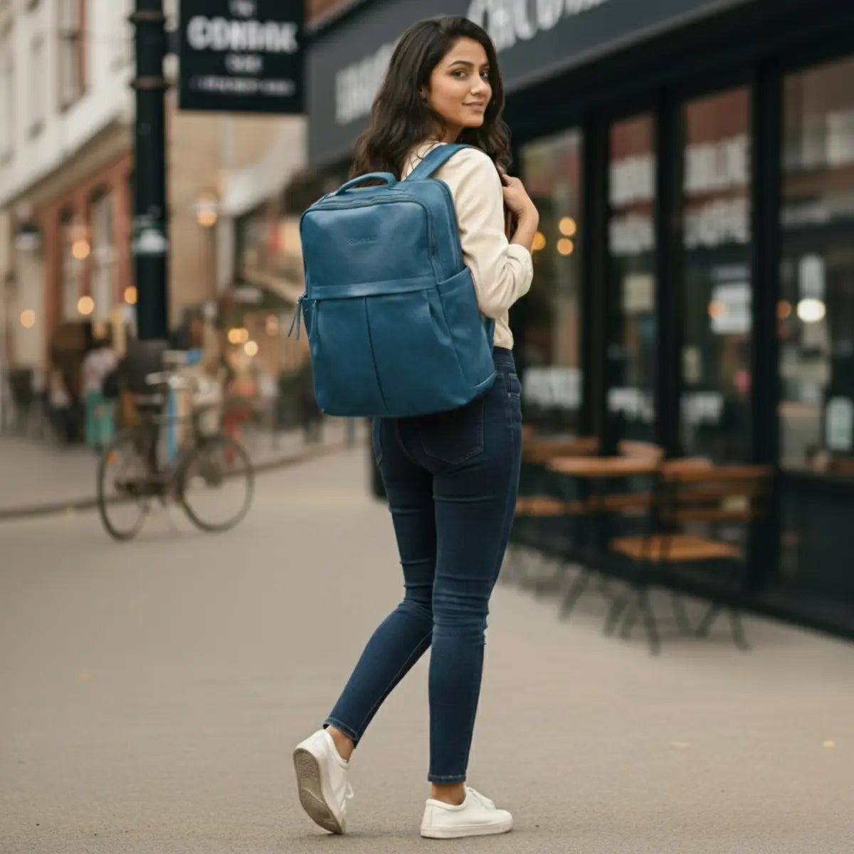 Timeless Voyager Laptop Backpack - Teal Blue