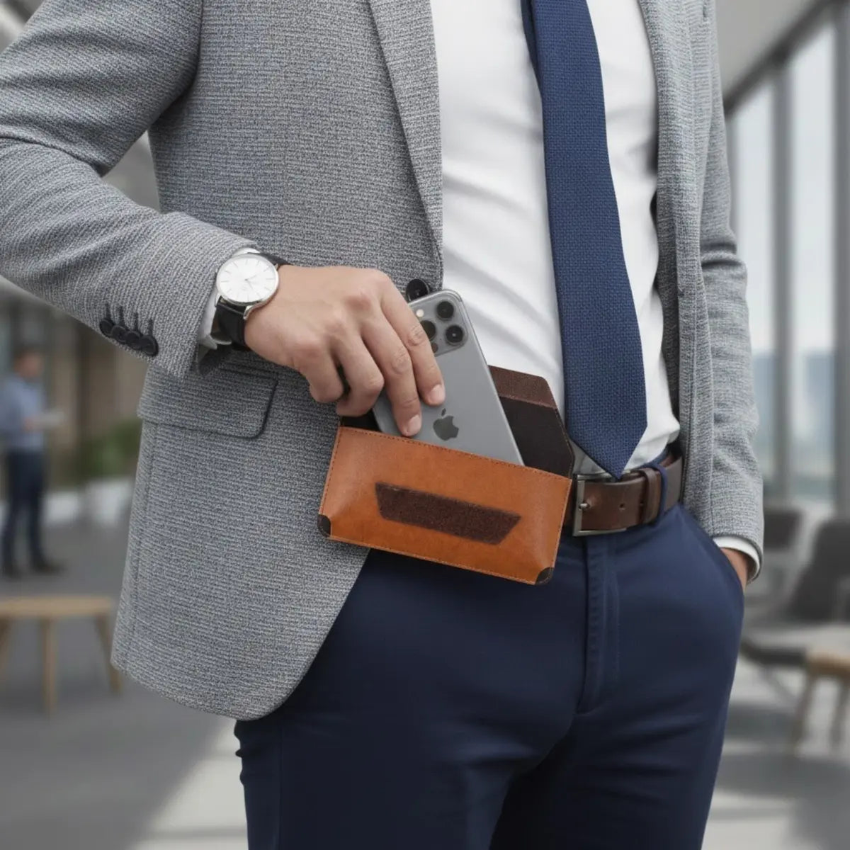 Personalized Belt Wallet for Men, Women