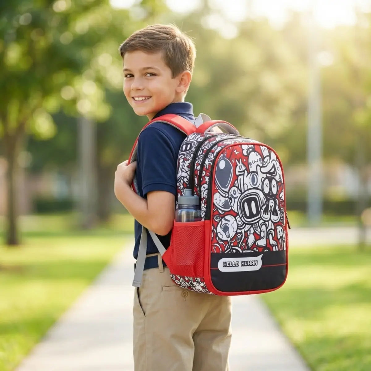 Everyday Essentials Elementary School Bag - Robot