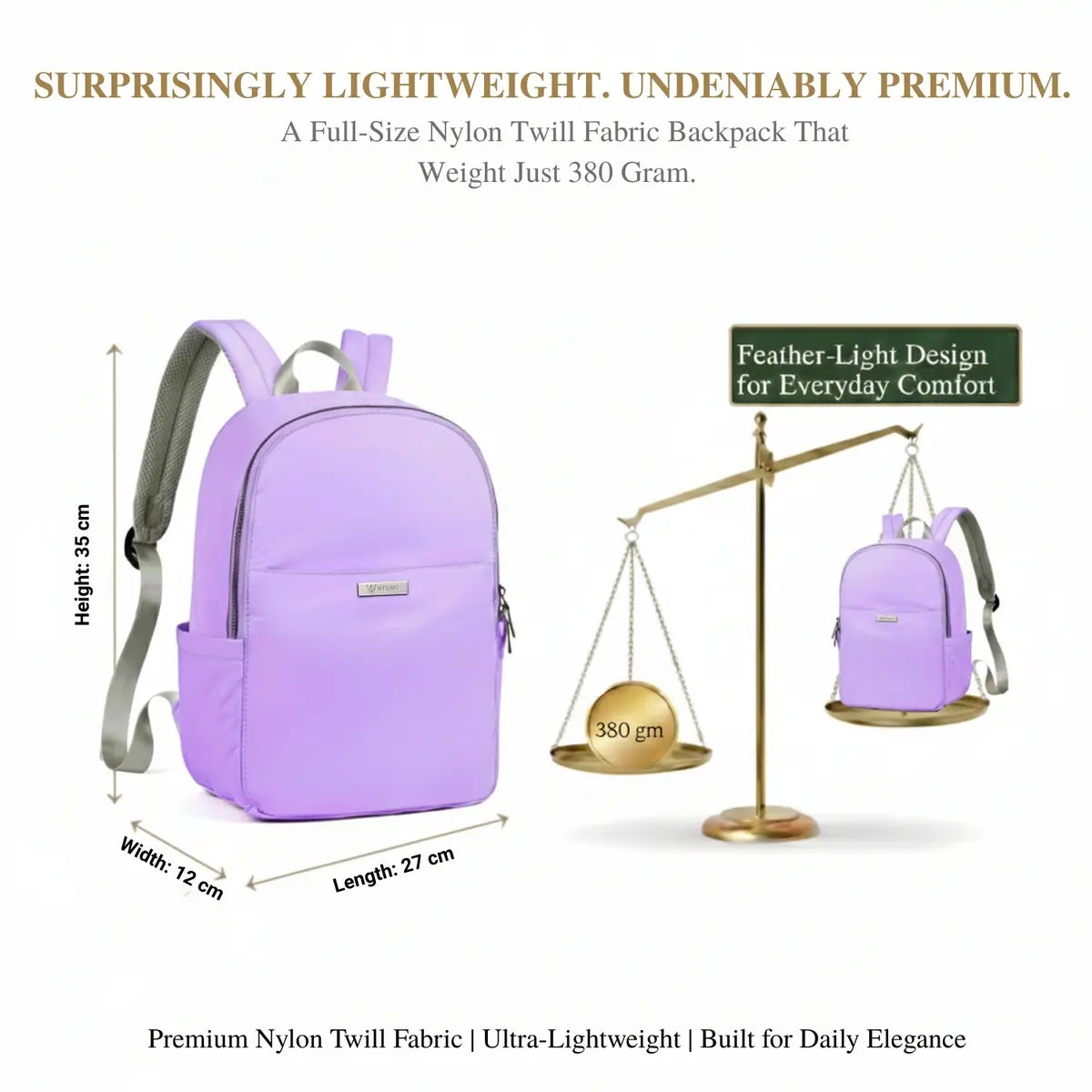 Everyday Essentials Women Backpack - Lavender