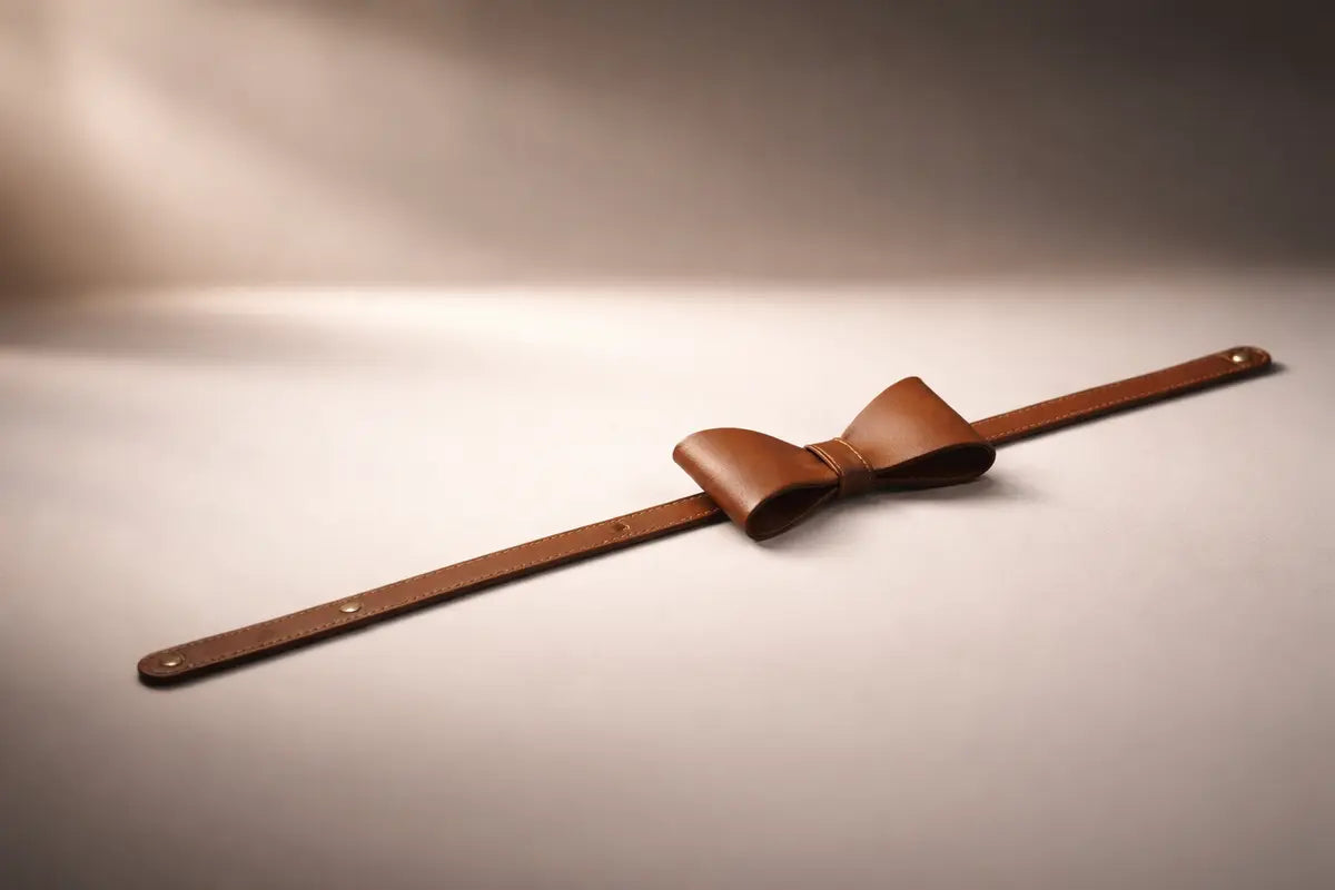 Vegan Leather Bow Tie - Gift for Him