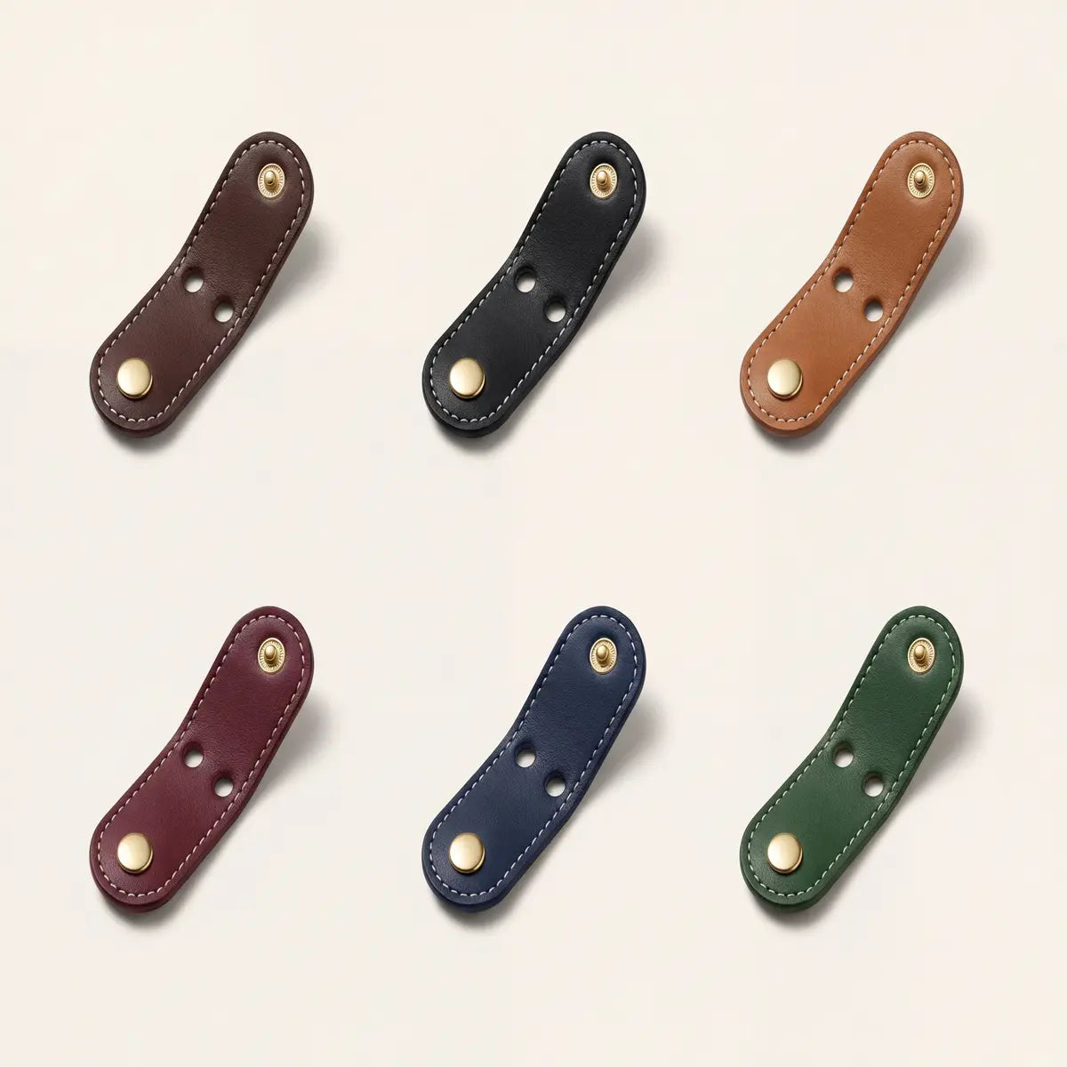 Vegan Leather Cable Organizer, Cord & Charger Holder