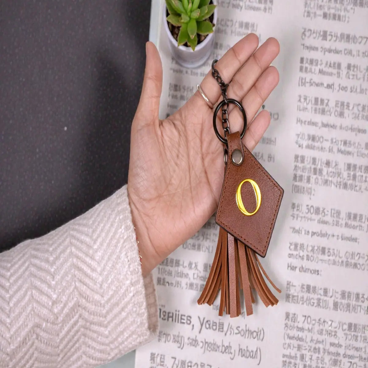 Customized Vegan Leather Keychain Holder