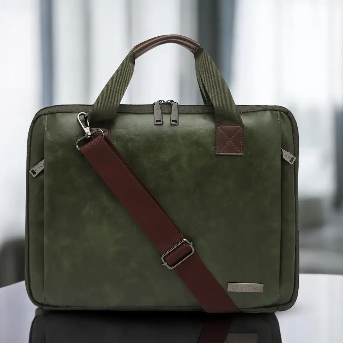 timeless-unity-laptop-messenger-bag-olive-green