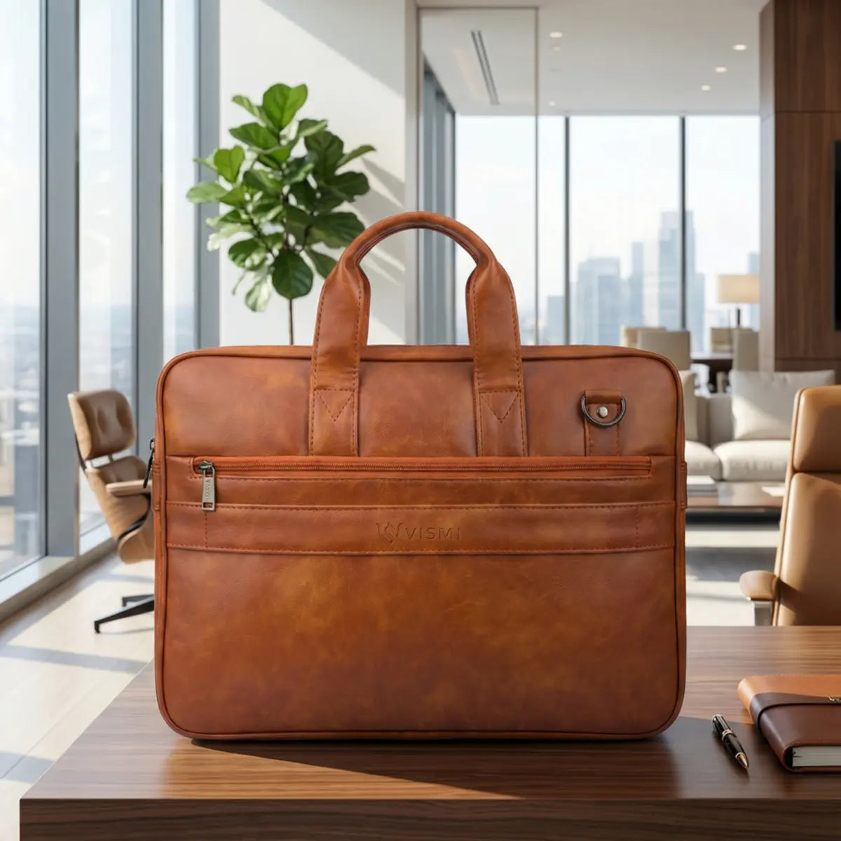 Timeless Neo Laptop Bag - Tan