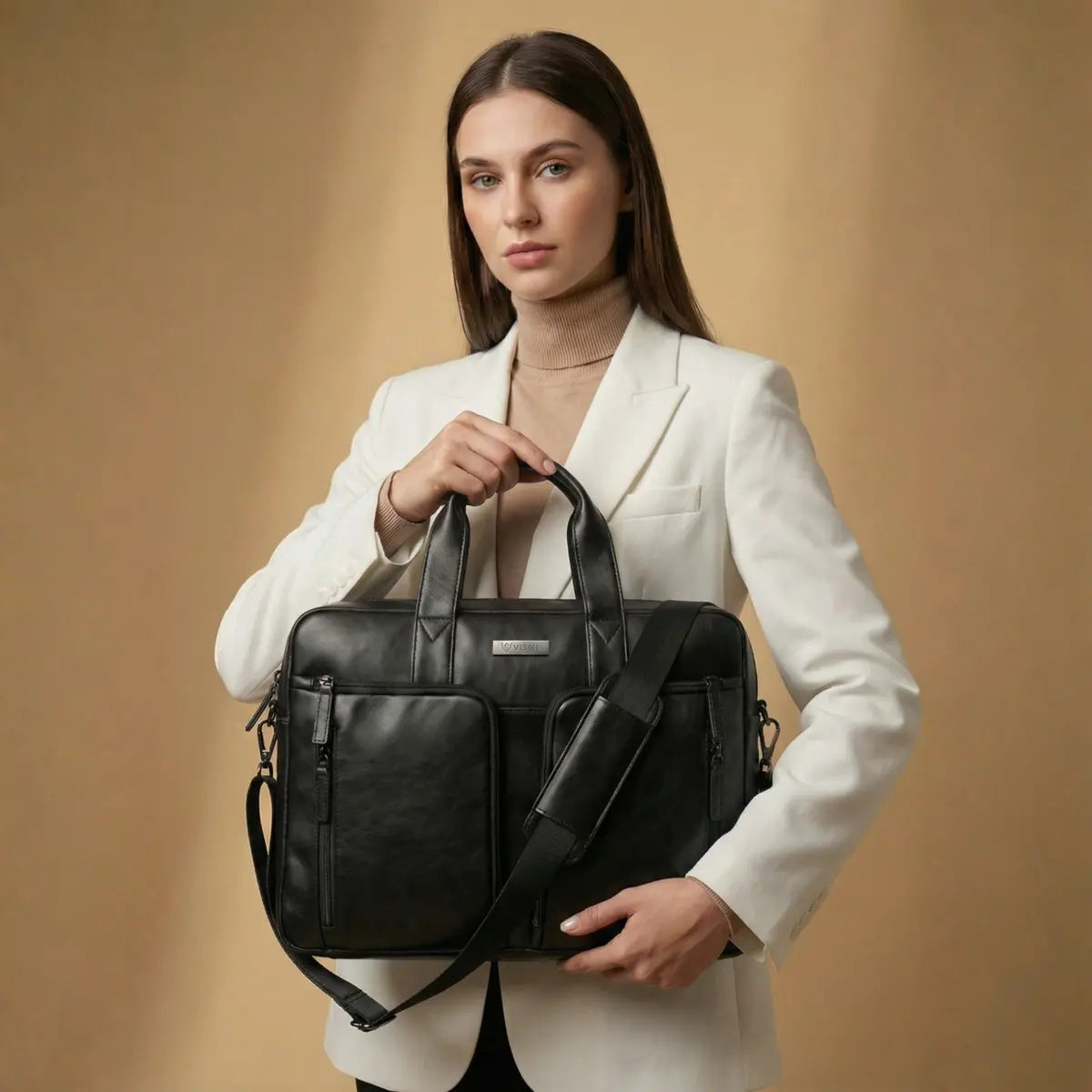 Timeless Orbit Laptop Messenger Bag - Black