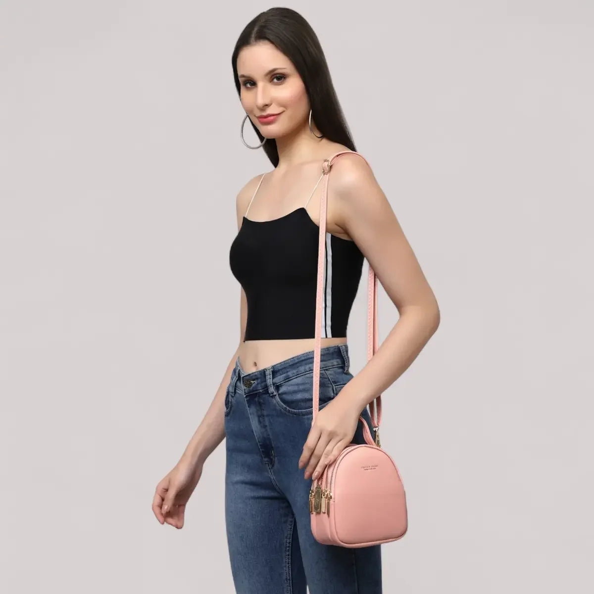 Versatile-Pink-Sling-Crossbody-Bag