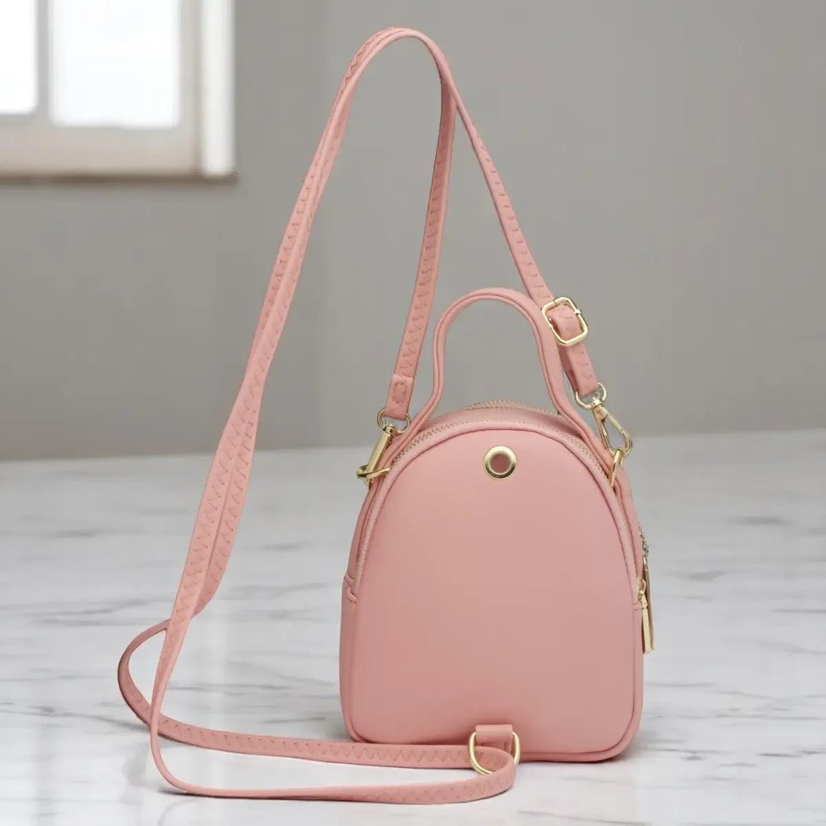 Fashionable-Pink-Sling-Crossbody-Handbag