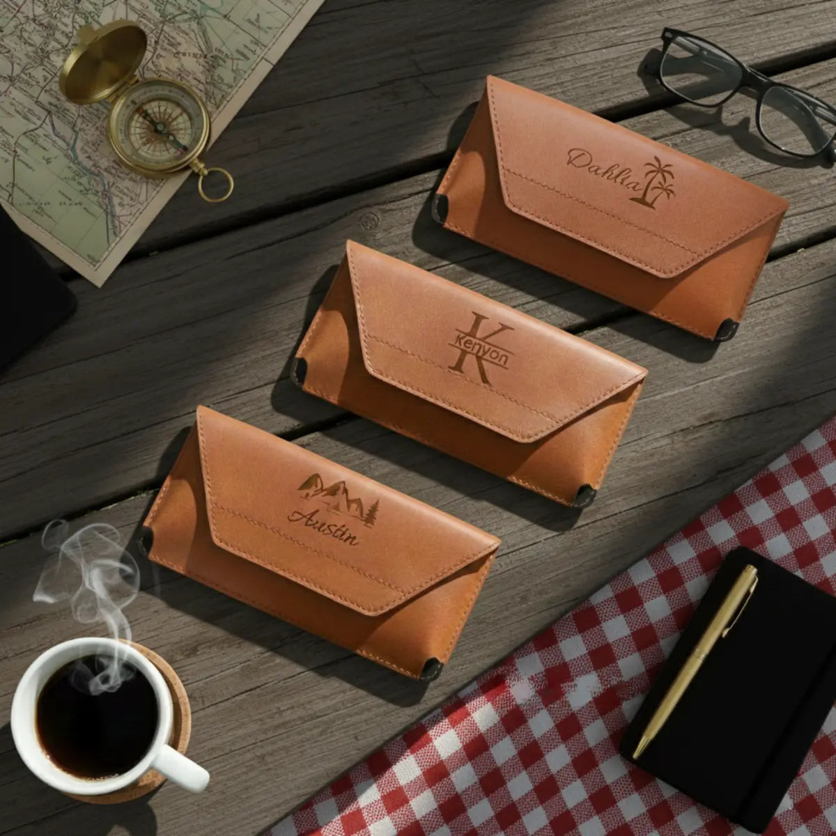 Personalized Belt Wallet for Men, Women