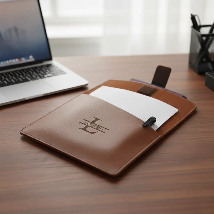 Vegan Leather Personalized Document Folder
