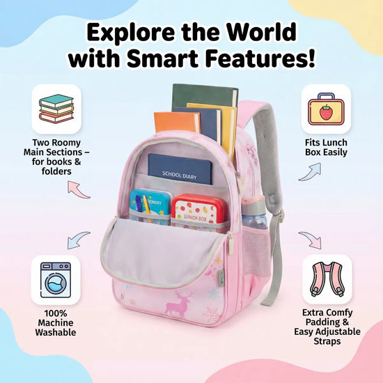 Everyday Essentials Elementary School Bag-Frozen Princess Pink