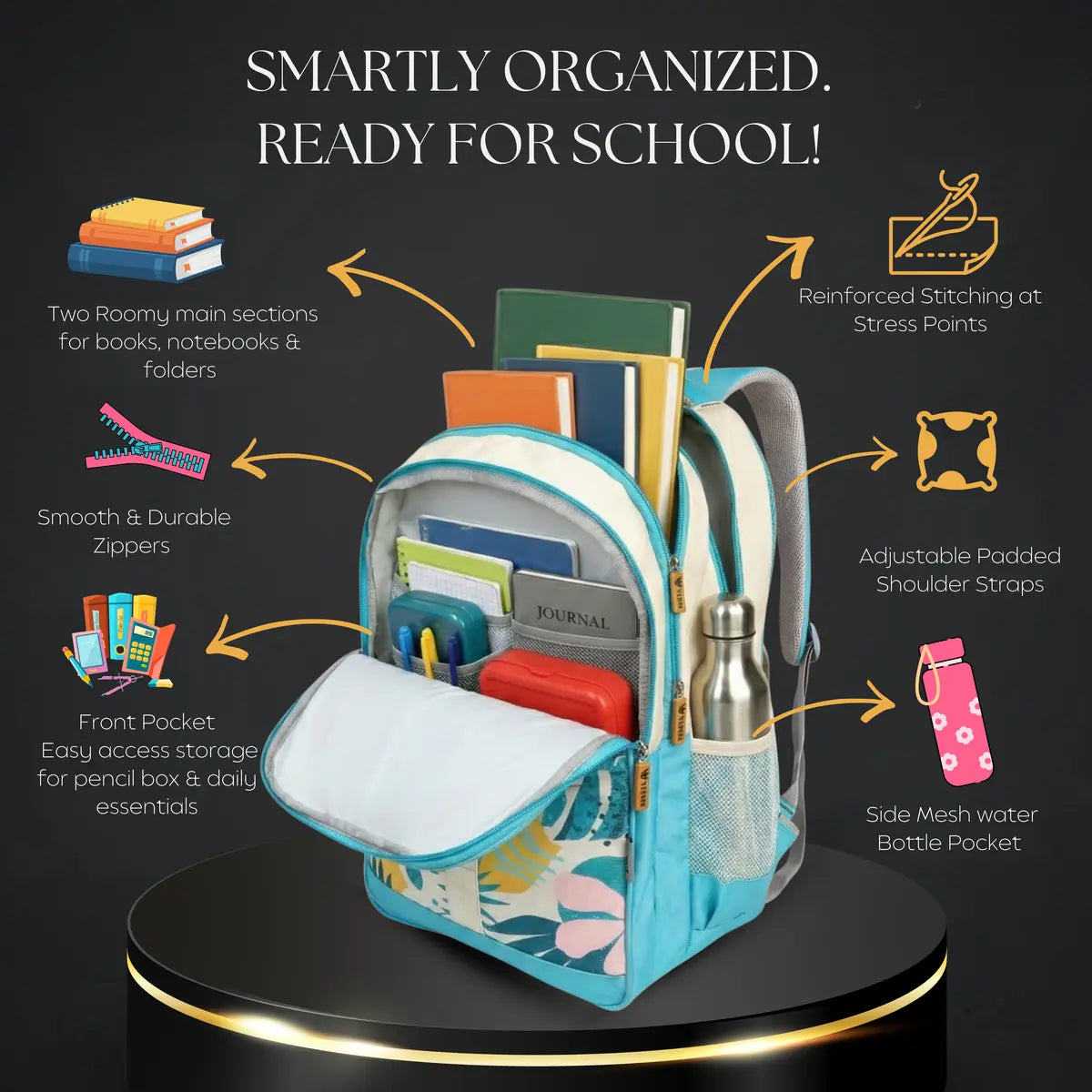 Everyday Essentials High School Bag - Vibes