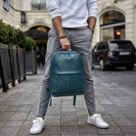 Timeless Voyager Laptop Backpack - Teal Blue