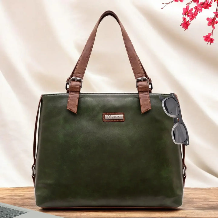 Timeless Classic Work Tote Bag - Olive Green
