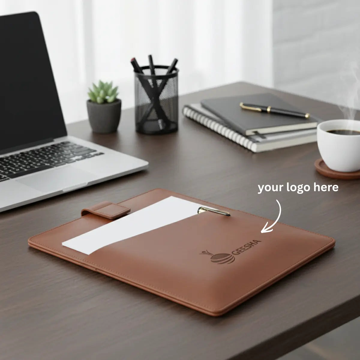 Vegan Leather Personalized Document Folder