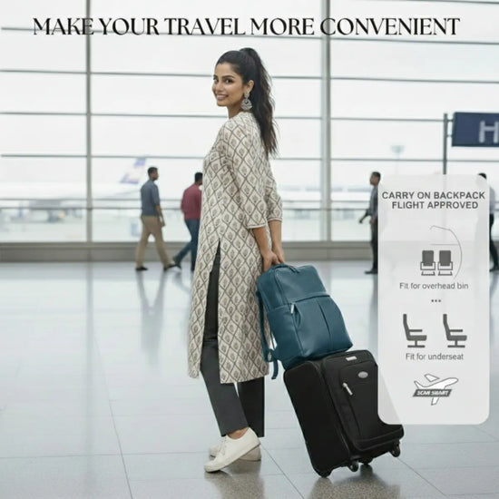 Timeless Voyager Laptop Backpack - Teal Blue