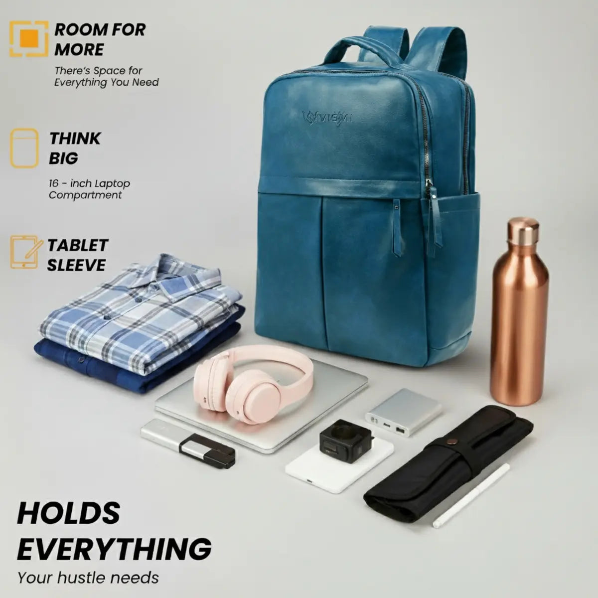 Timeless Voyager Laptop Backpack - Teal Blue