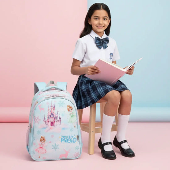 Everyday Essentials Elementary School Bag-Frozen Princess Blue