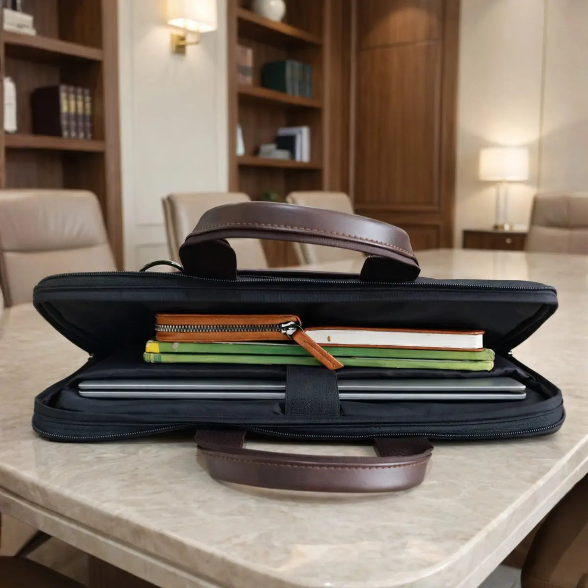 Summit Vector Laptop Messenger Bag - Black