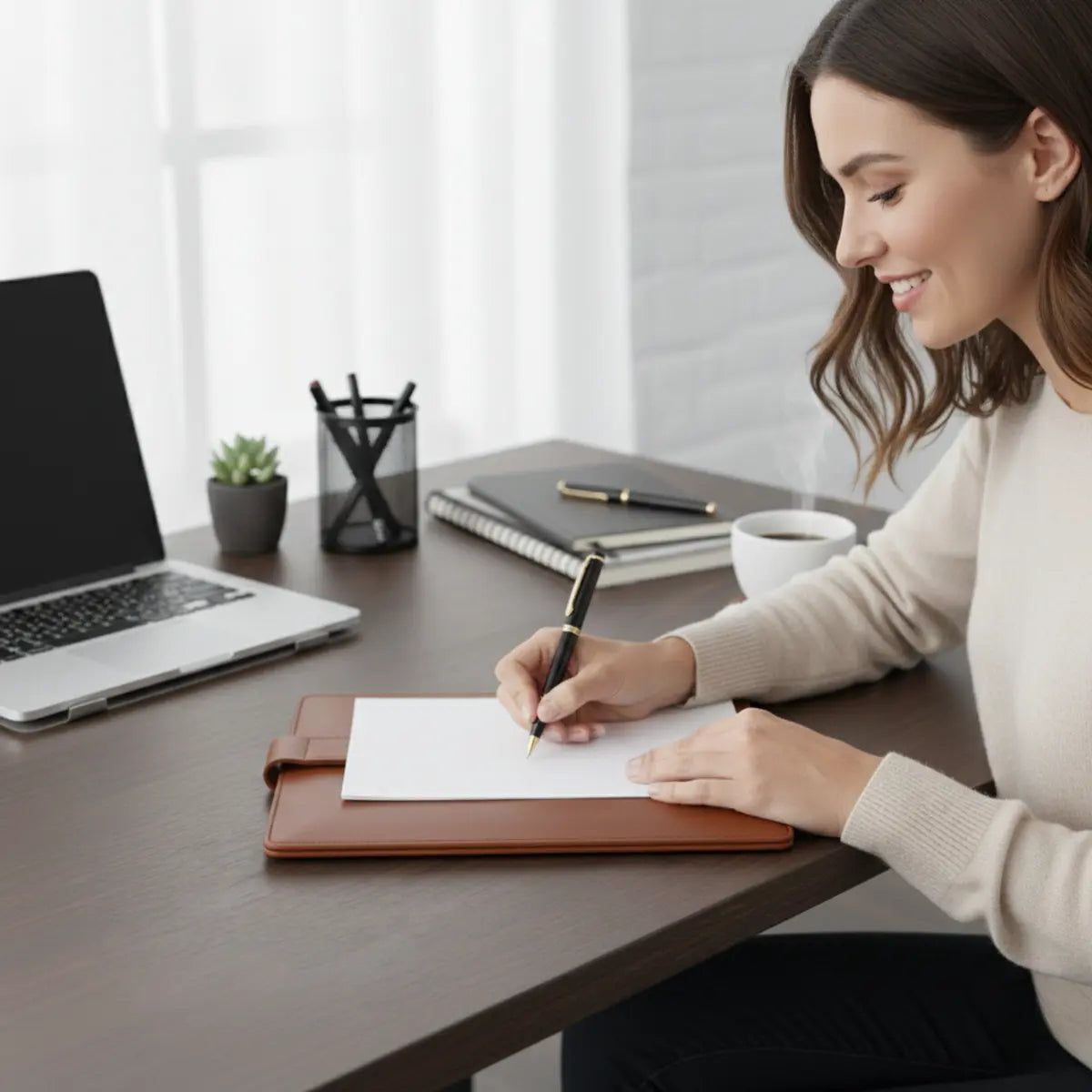 Vegan Leather Personalized Document Folder