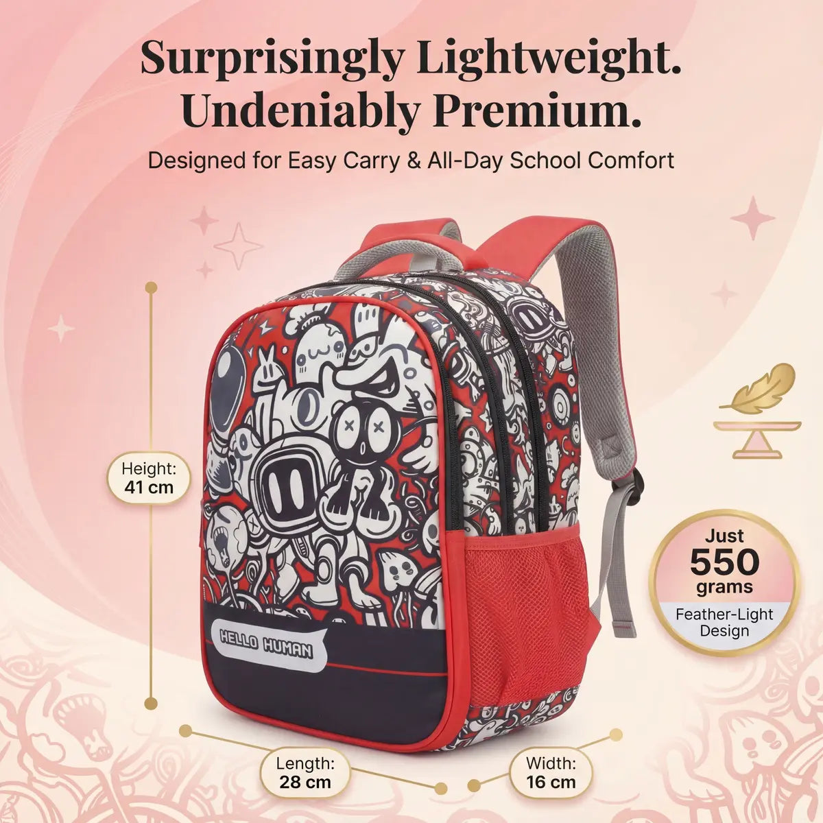 Everyday Essentials Elementary School Bag - Robot