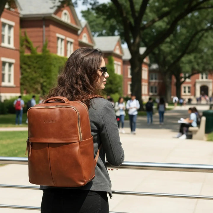 Timeless Voyager Laptop Backpack - Tan