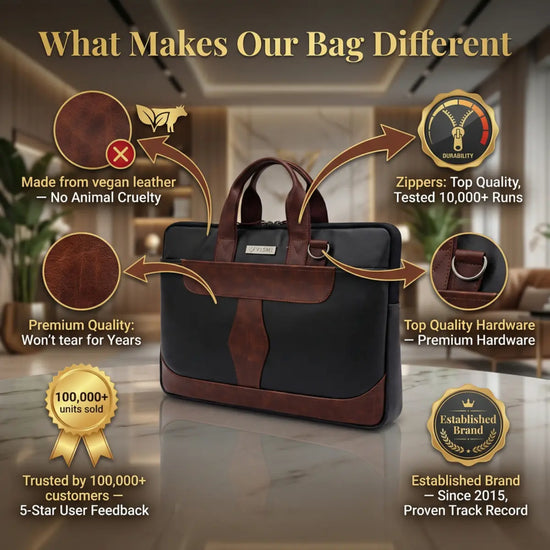 Summit Vector Laptop Messenger Bag - Black