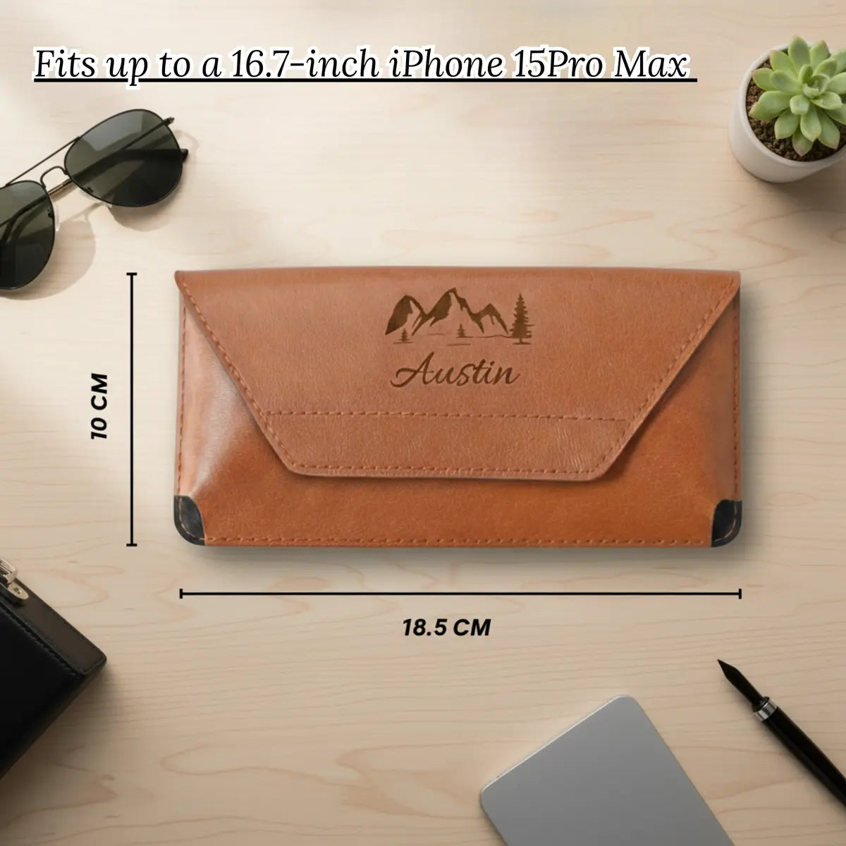 Personalized Belt Wallet for Men, Women