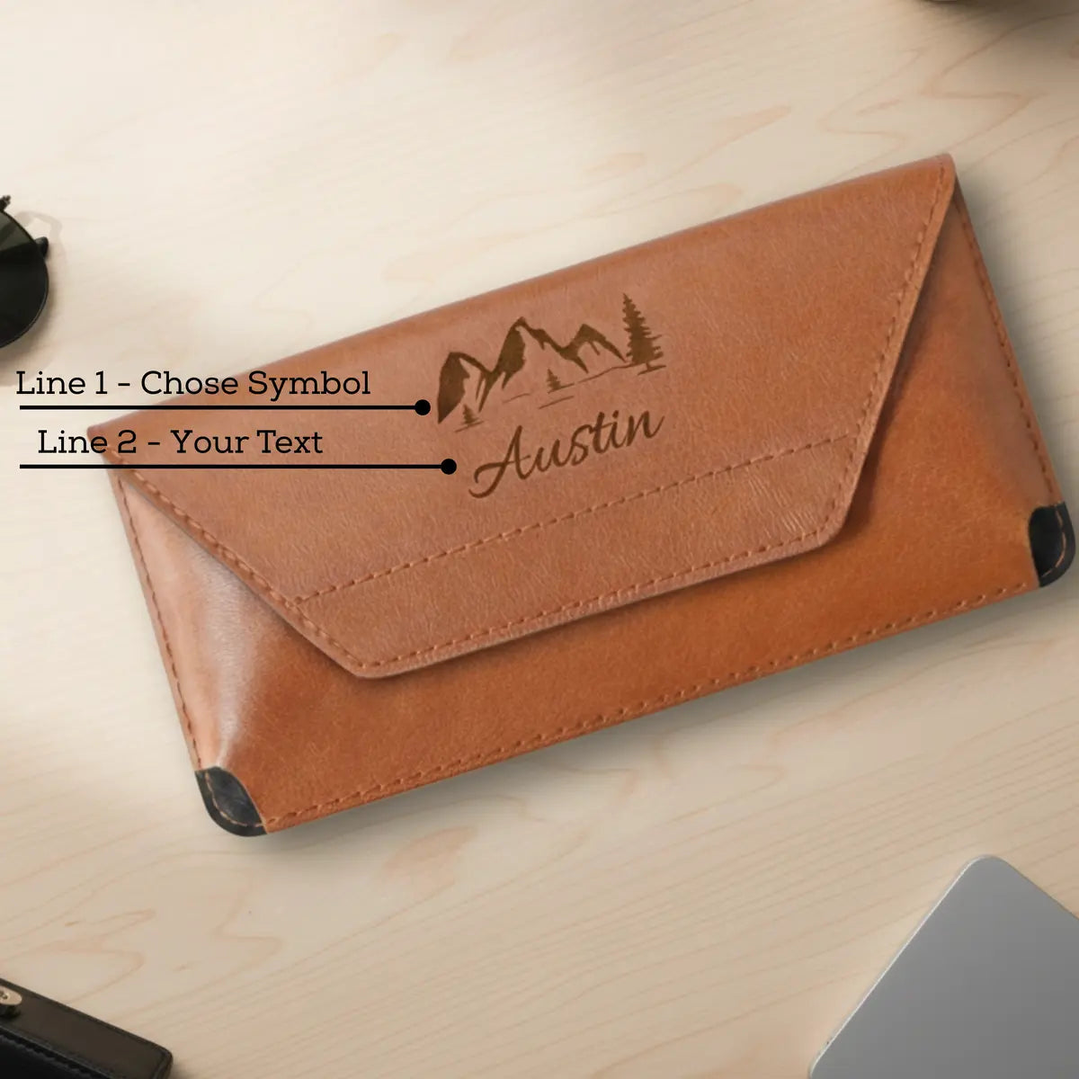 Personalized Belt Wallet for Men, Women