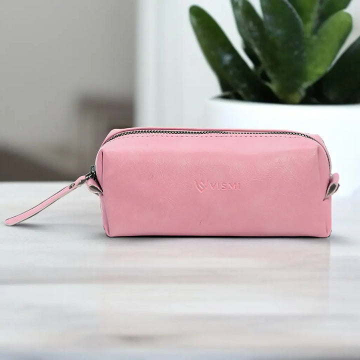 Timeless-Leather-Round-Coin-Pouch-Pink
