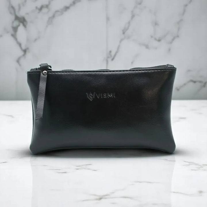 Timeless-Leather-Flat-Pouch-Bag-Black