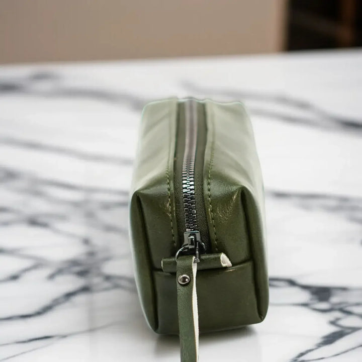 Olive-Green-Leather-Coin-Pouch-for-Women