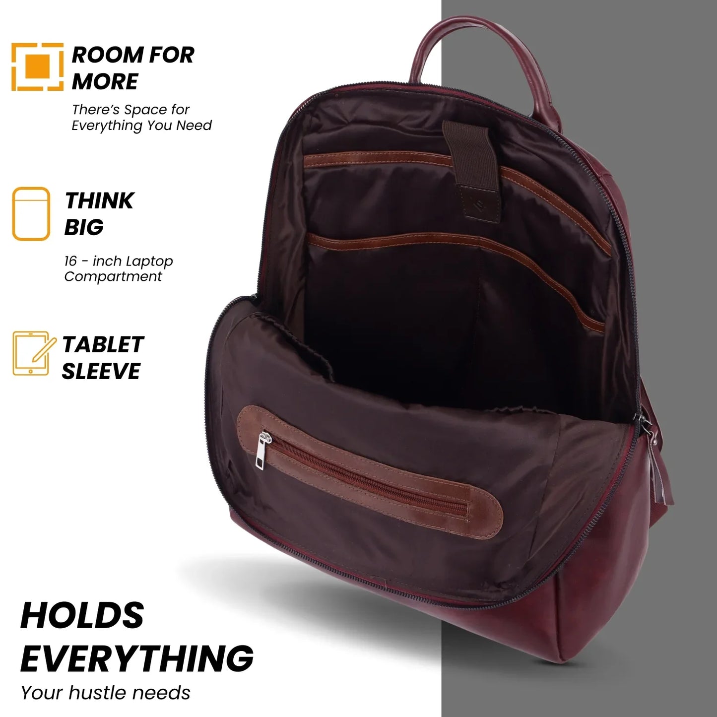 Classic-Wine-Laptop-Backpack–Timeless-ProGear-Professional-Work-Bag