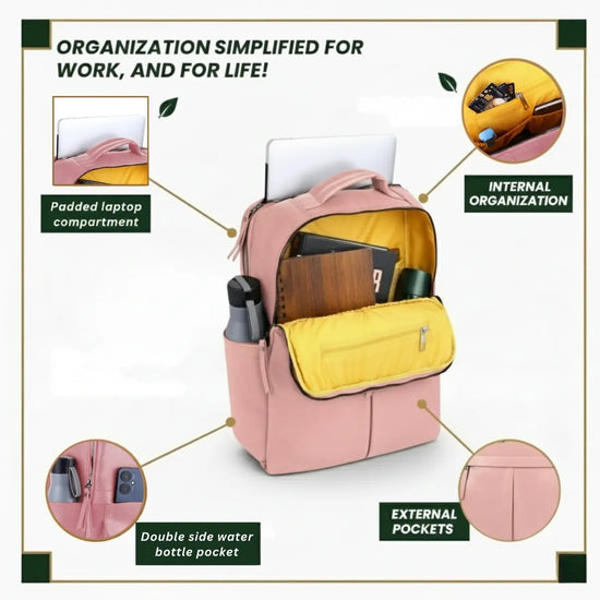 Timeless-Voyager_Backpack_Blush_Pink_Waterproof