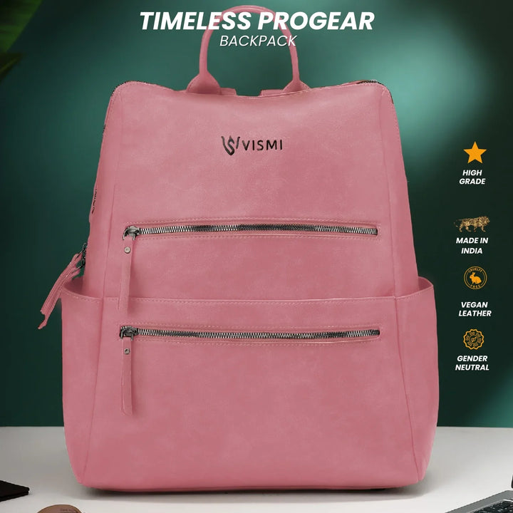 Timeless-ProGear-Blush-Pink-Laptop-Backpack–Stylish-Work-Travel-Bag