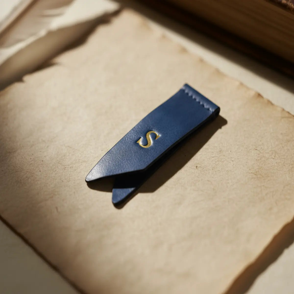 Personalized Vegan Leather Bookmark - Pack of 5