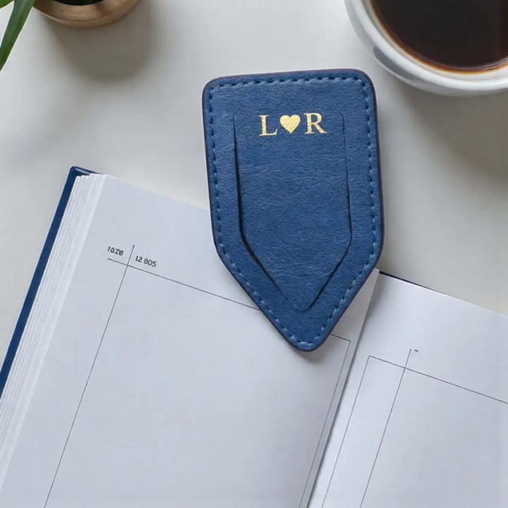Personalized Vegan Leather Bookmark