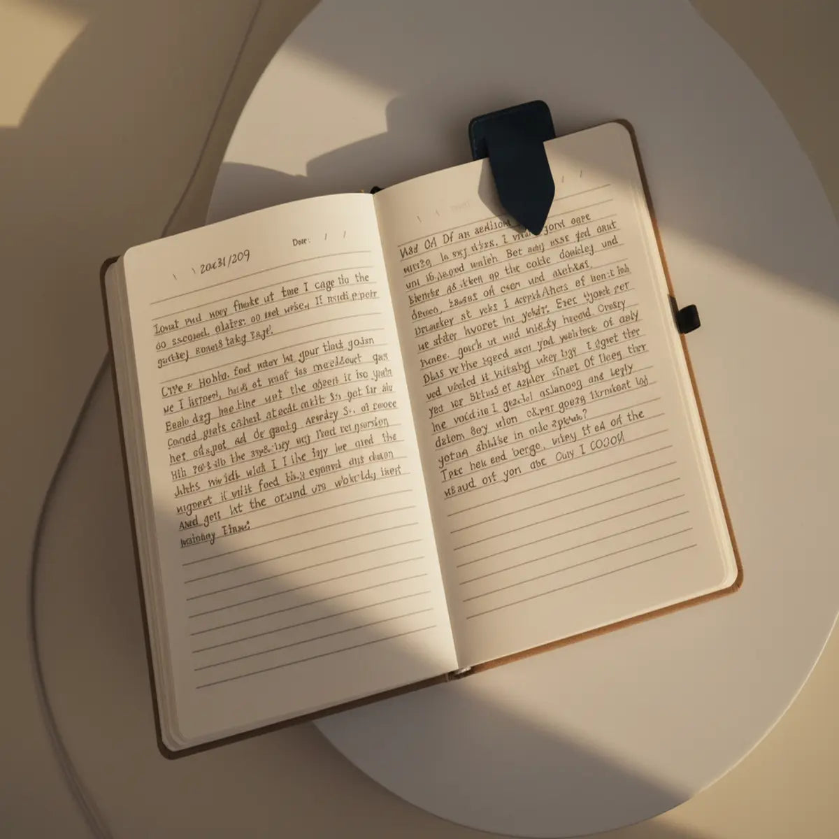 Personalized Vegan Leather Bookmark