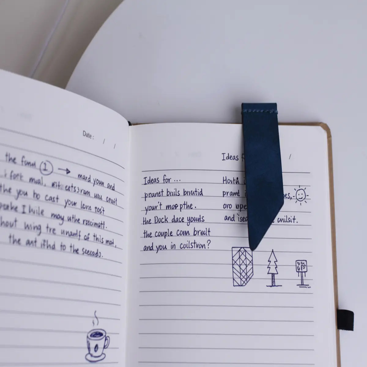 Personalized Vegan Leather Bookmark - Pack of 5