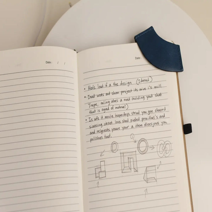 PU Vegan Leather Customized Bookmark Pack of 10 with Multiple Color