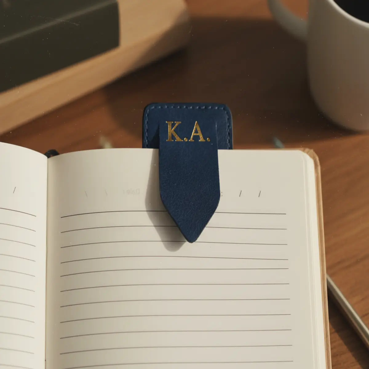 Personalized Vegan Leather Bookmark