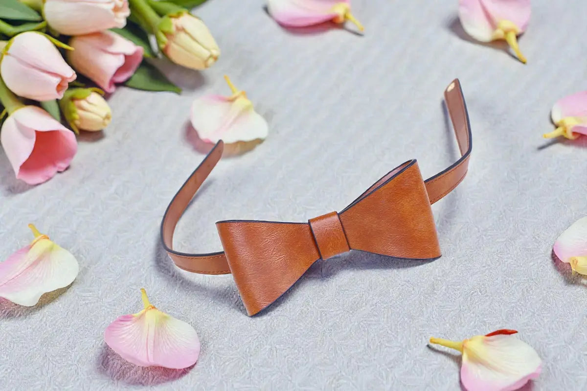 Vegan Leather Bow Tie - Gift for Him