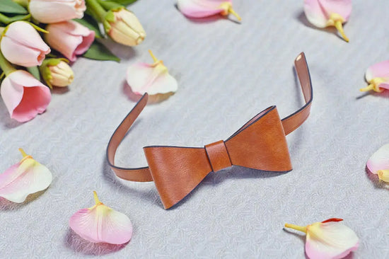Vegan Leather Bow Tie - Gift for Him