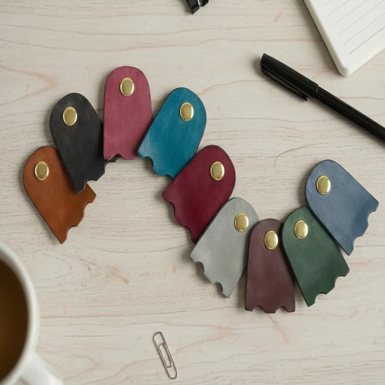 Vegan Leather Cable Organizer, Cord & Charger Holder