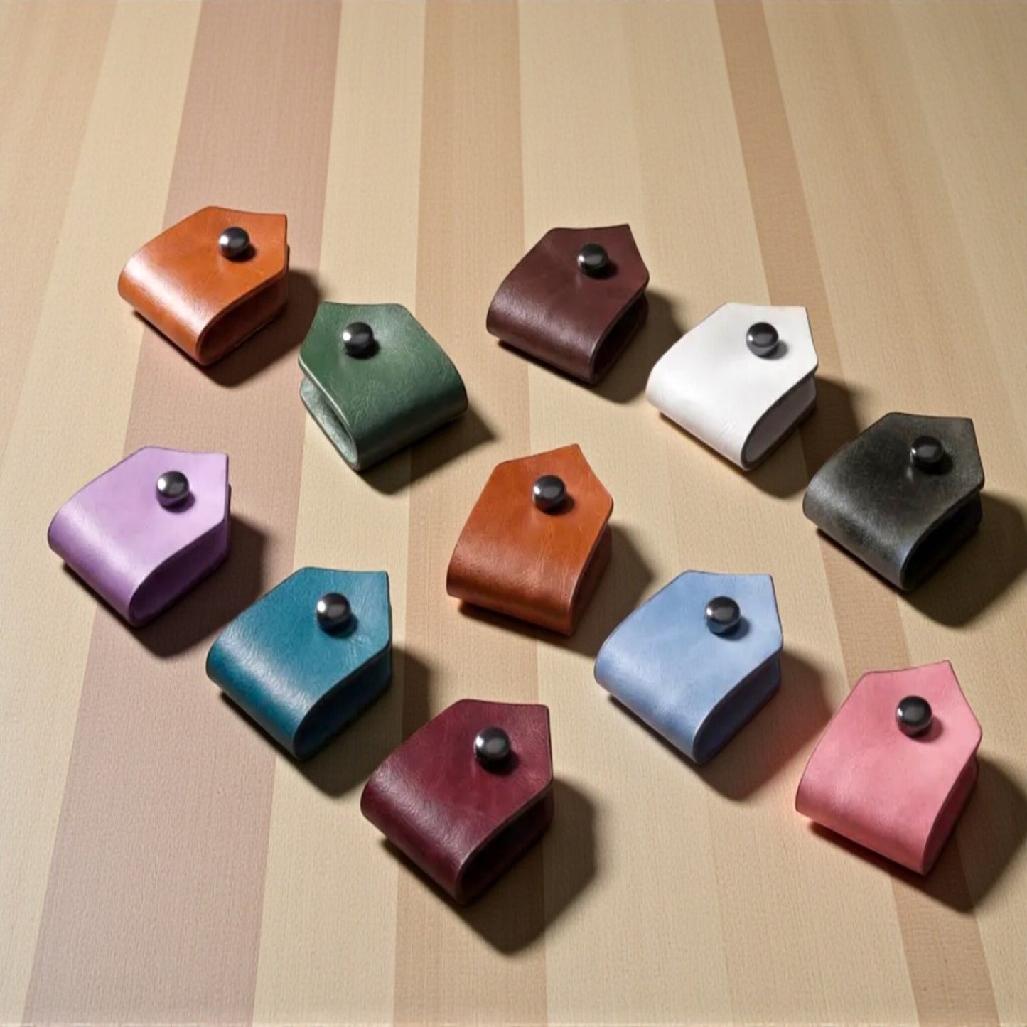 Vegan Leather Cord & Charger Holder, Cable Organizer