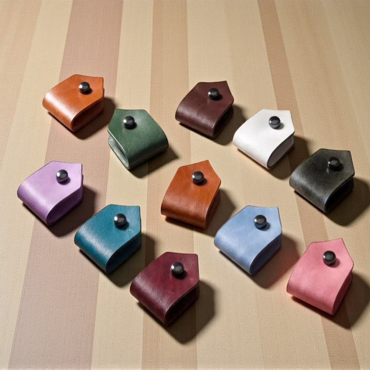 Vegan Leather Cord & Charger Holder, Cable Organizer