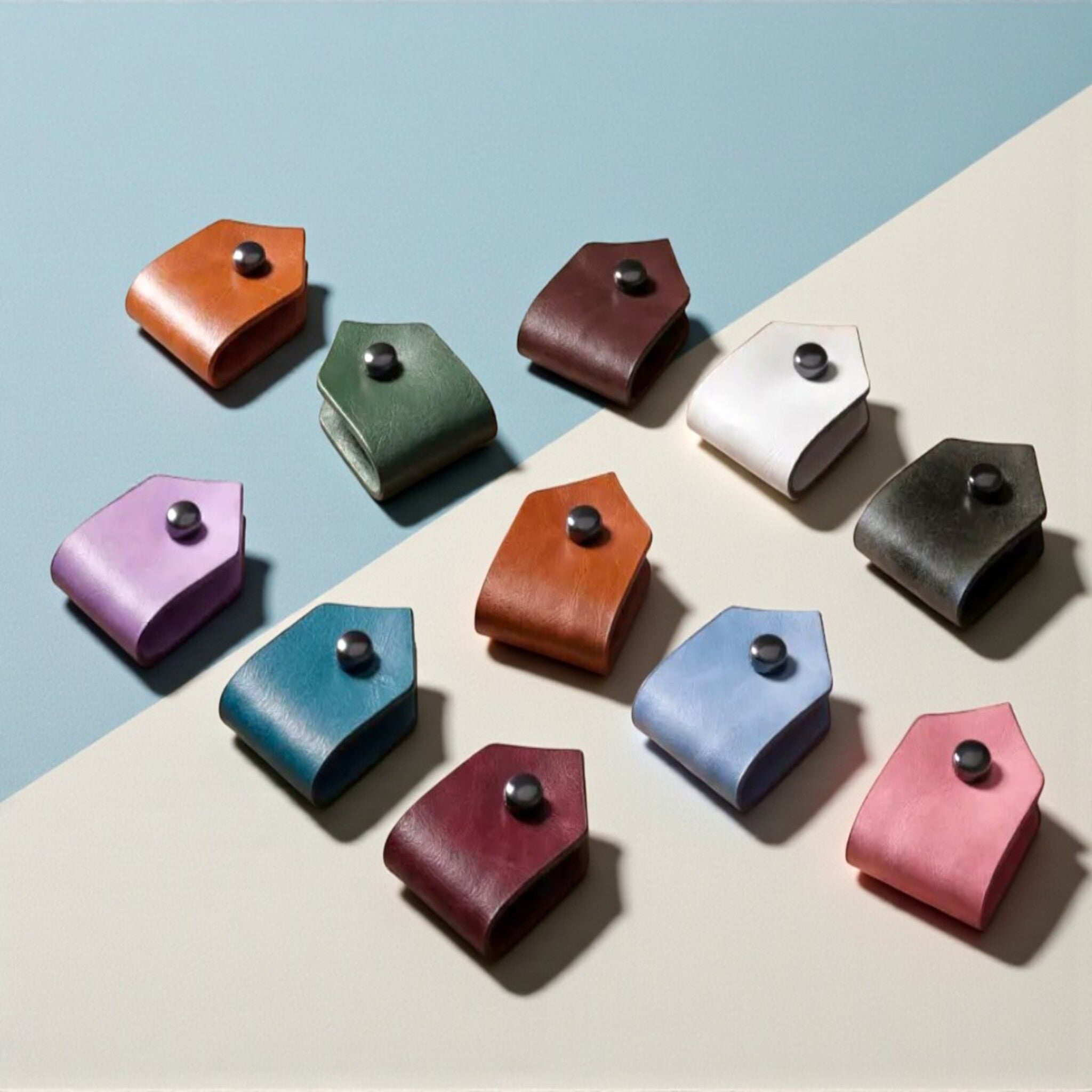 Vegan Leather Cord & Charger Holder, Cable Organizer