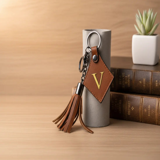 Customized Vegan Leather Keychain Holder