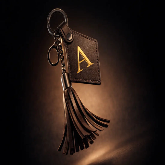 Customized Vegan Leather Keychain Holder